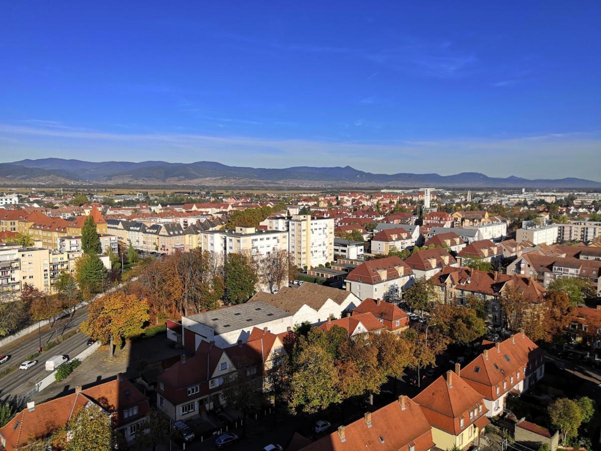 Bel Appartement Avec Vue Splendide Sur Toute La Ville De Colmar - Parking Gratuit Buitenkant foto