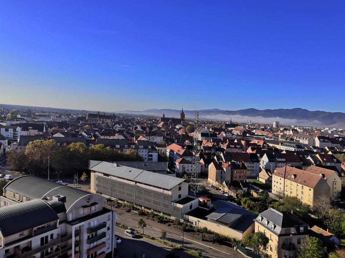 Bel Appartement Avec Vue Splendide Sur Toute La Ville De Colmar - Parking Gratuit Buitenkant foto