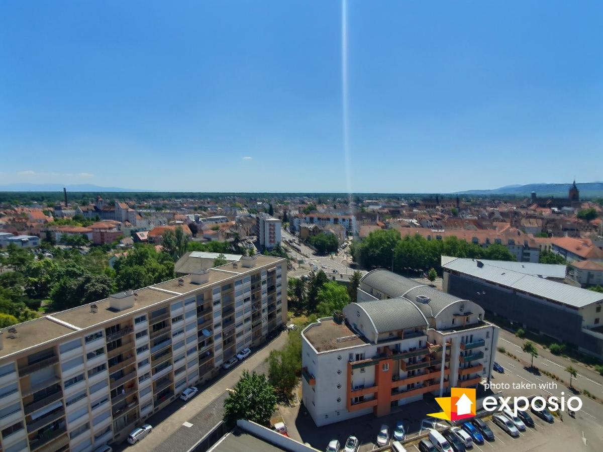 Bel Appartement Avec Vue Splendide Sur Toute La Ville De Colmar - Parking Gratuit Buitenkant foto